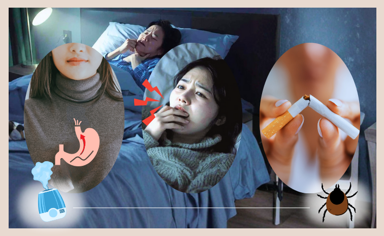 夜　咳　原因　対策