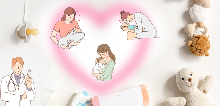 ママ　産後　痛み　授乳　姿勢　抱っこ　負担