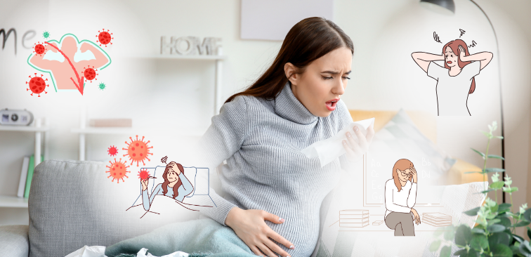 妊婦　ママ　妊娠中　産後　咳　長引く　理由