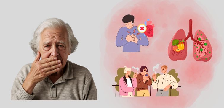 朝　咳が止まらない　誤嚥性肺炎　心不全　慢性気管支炎　COPD