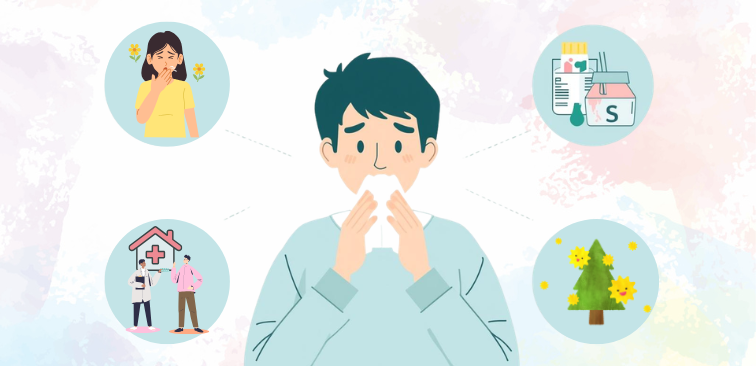 花粉症治療が効かない原因を表したイメージ