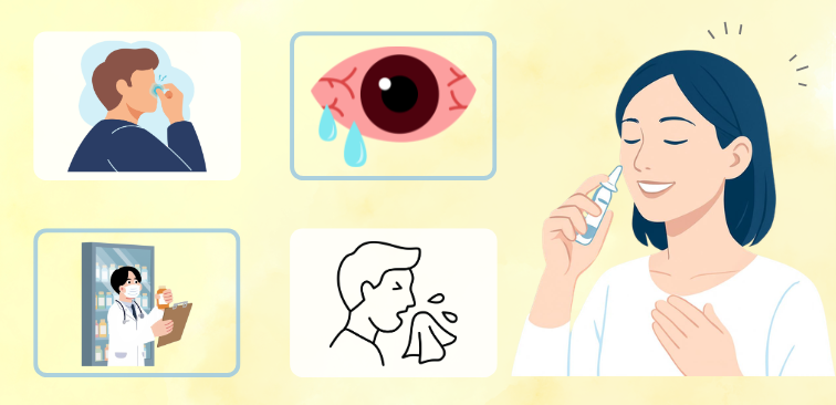 点鼻薬・点眼薬の種類を表したイメージ