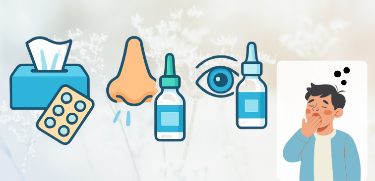 症状別に選ぶ薬の種類のイメージ