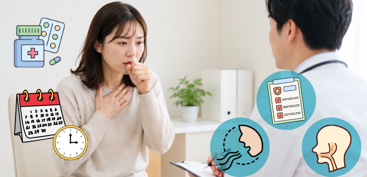 呼吸器内科で確認すべき大人の喘息の症状