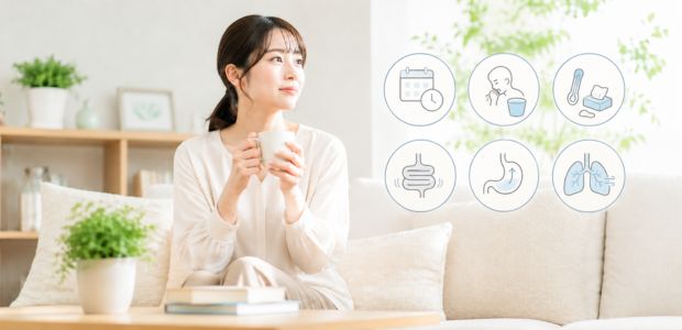 嘔吐以外の症状をまとめたイメージ