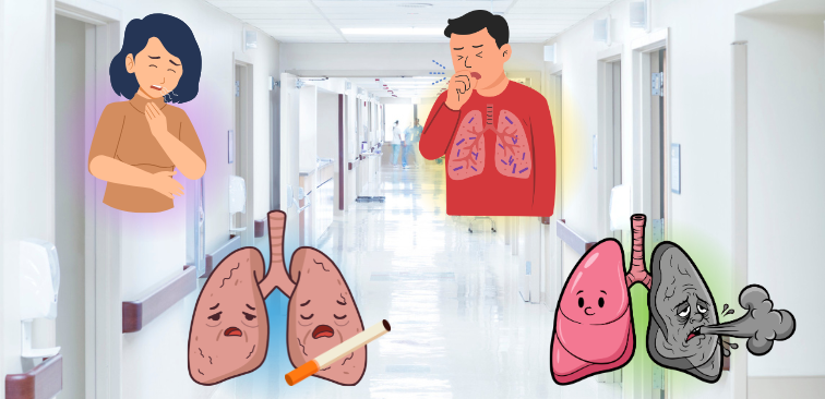 呼吸器内科の検査で確認する主な病気の例