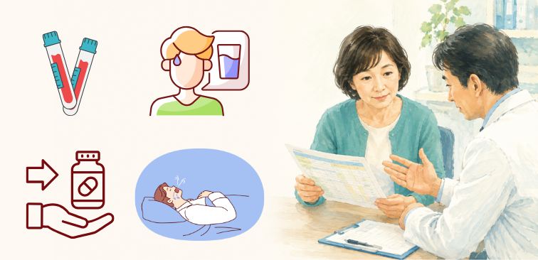 生活習慣を変えても血糖値が高い場合の対応例