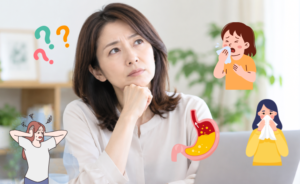 咳が続く原因が喘息や胃食道逆流症や鼻の病気や心理的な要因が関係する場合がある様子